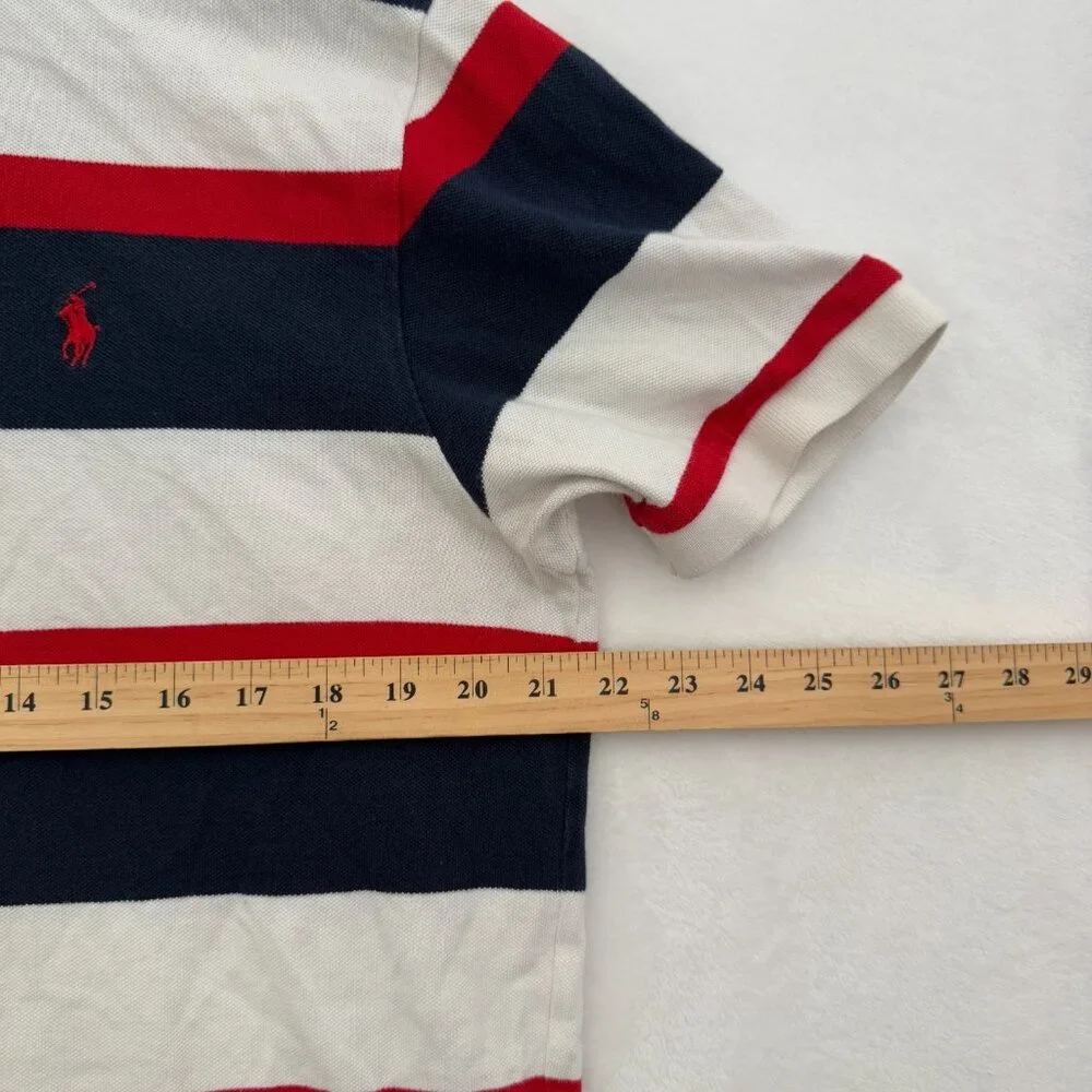 Polo Ralph Lauren Polo Shirt Mens Multicolor Stripe Pony Preppy Knit Casual